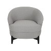 Christopher Knight Home Sydmor Boucle Upholstered Club Chair Gray Chevron/Black - 2 of 4