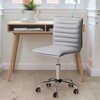 LACOO Faux Leather Mid Back Task Chair Swivel Office Desk Chair - 3 of 4