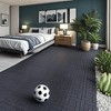 Gulches ZZ Style 12" Patio Deck Tiles, DIY Module Interlocking Decking Tiles Floor Tile Outdoor and Indoor,44pcs Dark Gray - 3 of 4