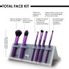 MODA Brush Total Face Travel Sized Makeup Brush Set with Flip Kit- 7pc - 4 of 4