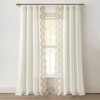 Lush Décor Scalloped Edge Lace Border Window Panel Off White/Neutral Single 52x84 - 2 of 4