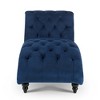 Dolonm Chaise Lounge,Armless Chaise Lounge,Velvet Accent Chair,Solid Wood Frame,220LBS Capacity for Bedroom/Living Room - 2 of 4