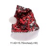 Unique Bargains Christmas Hat Sequined Christmas Hat Polyester Sequins 11.42"x15.75" 1 Pc - 3 of 4