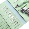 Unique Bargains 16 Pcs Manicure Set Stainless Steel Nail Clippers Pedicure Kit With Case - 2 of 3