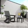 WestinTrends Modern Adirondack Outdoor Rocking Chair with Side Table Set - 2 of 4