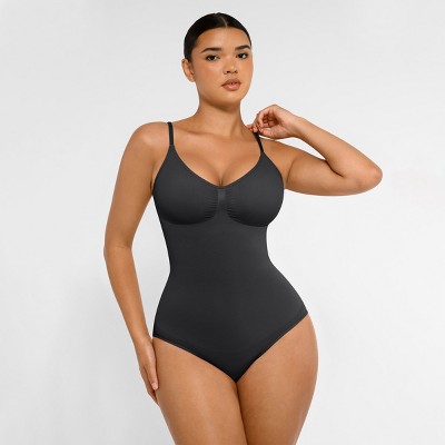Feelingirl Women's Seamless Tummy Control Brief Shapewear Bodysuit