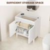 ROOMTEC 24 in. Bathroom Vanity, Mid-Century Cabinet with 2 Soft-Close Doors, Freestanding, Wood Grain Laminate, Walnut (Sink Not Included) - 4 of 4