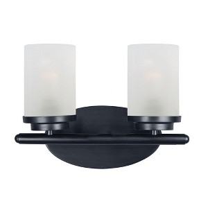 Maxim Lighting Corona 2 - Light Vanity in  Black - 1 of 1