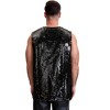 Lars Amadeus Men's Sleeveless Round Neck Glitter Disco Sparkly Metallic Party Tank Top - 3 of 4