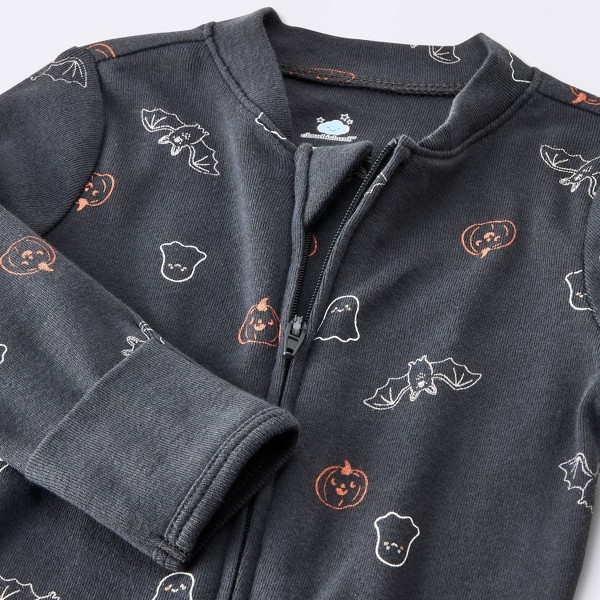 Pijama de Bebé Fantasma con Gorro - Cloud Island™ Gris Carbón 4