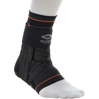 Shock Doctor Ultra Knit Ankle Brace with Figure 6 Strap and Stays - Black