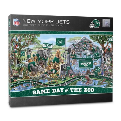 Nfl New York Jets Game Day At The Zoo 500pc Puzzle : Target