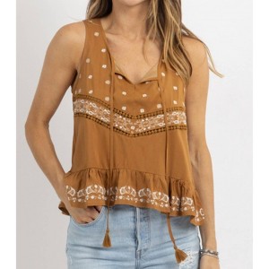 Women's EARTHEN EMBROIDERED TOP - IN-LOOM - 1 of 4
