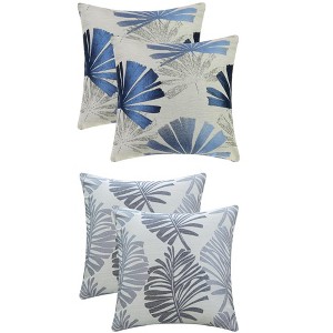 REGALWOVEN 4 Pcs Leaves Pattern Decorative Throw Pillow Covers for Home Decor 18" x 18" - 1 of 4