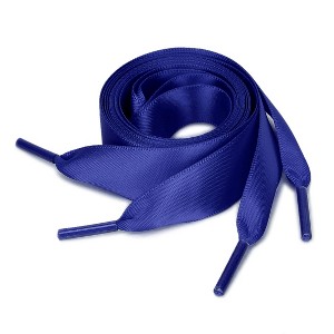 Elerevyo Women's Satin Flat Ribbon Shoelaces Sneakers Canvas Shoestrings 2 Pairs - 1 of 4