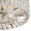 Possini Euro Design Avera Modern Ceiling Light Flush Mount Fixture 15 1/2" Wide Chrome 6-Light Clear Faceted Crystal for Bedroom Kitchen Living Room - 3 of 4