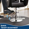 COZONY Barber Chair for Hair Stylist, Reclining Salon Chair with Hydraulic Height Adjustment & 360° Rotation, Max Load 330 LBS, Beauty Spa Equipment - 3 of 4
