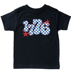 The Juniper Shop Patriotic 1776 Checkered Toddler Short Sleeve Tee - 1 of 4