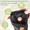 Tirrinia Single Bottle Wine Gift Bag, Insulated Padded Thermal Wine Cooler Bag - 3 of 4
