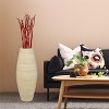 Uniquewise Bamboo Cylinder Shaped Floor Vase - Handcrafted Tall Decorative Vase - Ideal for Dining Room, Living Room, and Entryway - 2 of 4