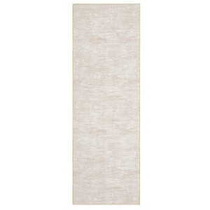 Washable Modern Solid Living Room Rugs, Abstract Indoor Contemporary Floor Carpet for Bedroom Dining Room - 1 of 4