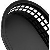 Aoibox 50 Pack Plastic Fast Food Serving Baskets, Oval Food Serving Basket for Bread, Fruits, Hot Dogs, BBQ, Fries, Black - 3 of 4