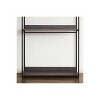 HomeStock Monica 47" Farmhouse Wood Walk-in Closet Organizer with One Shelf in Rustic Gray - 3 of 4
