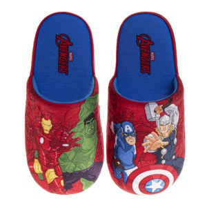 Marvel Avengers Slippers for Kids Captain America Hulk Thor IronMan House Shoes Indoor Cozy Plush Slippers Size Little Kid/ Big Kid - 1 of 4