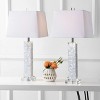 28.5" (Set of 2) Noelle Seashell Table Lamp (Includes LED Light Bulb) White - JONATHAN Y: Modern Resin Crystal Base, Linen Shade - 2 of 4