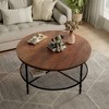 SUGIFT Round Coffee Tables Living Room - image 2 of 4