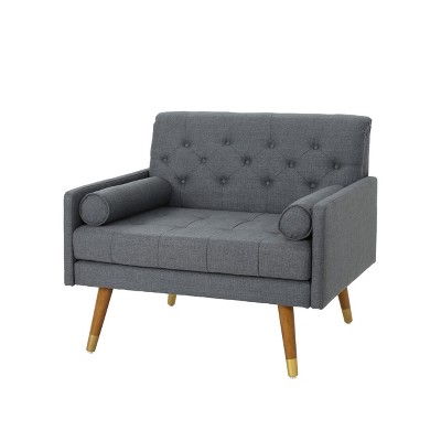 NicBex Tufted Accent Chair,Upholstered Living Room Chairs with Mid-Height Backrest,Mid-Century Armchair,Accent Chairs for Living Room