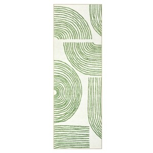 Modern Abstract Living Room Rugs, Indoor Contemporary Soft Non Slip Bedroom Carpet, Machine Washable Indoor Floor Rugs for Dining Room Nursery - 1 of 4