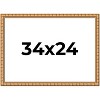 PosterPalooza | 34x24 Modern Bamboo Picture Frame, UV Acrylic, 5 Finishes - 2 of 4