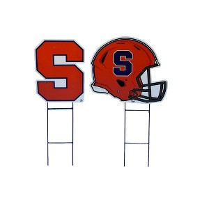 NCAA Syracuse Orange Logo and Helmet 2pk Yard Sign Set - 1 of 1