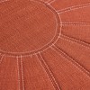 Madison Park Avery Round Pouf Ottoman Orange : Upholstered Footrest, Modern Polyester Fabric, No Assembly Required - 3 of 4