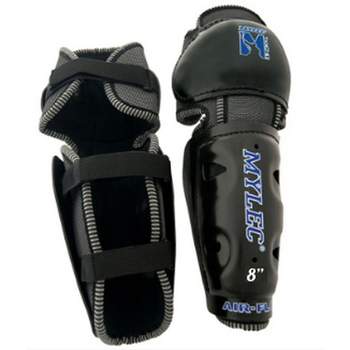 MyLec MK3 Shin Pad, Velcro Straps for Custom Fit, Hard Front Shells with Breathable Material, Waffle Foam Back Shin Guards
