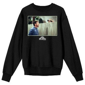 Home Improvement Tim and Wilson Adult Black Crew Neck Sweatshirt - 1 of 3