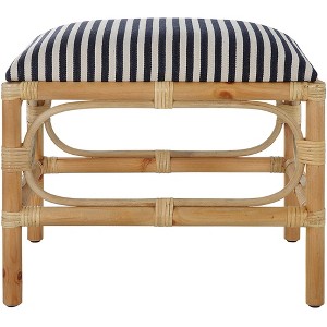 Uttermost Laguna 24" Wide Navy and White Striped Small Accent Bench - 1 of 1
