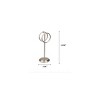 J&V TEXTILES Steel Towel Rack Holder Stand with 2 Hanging Rings for Bathroom Vanity Countertops - Space Saving Hand Towel Holder - 4 of 4