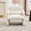 Comfortable Reading Chair，Single Sofa Chair,  Modern Armchair， for Living Room, Bedroom, White - 3 of 4
