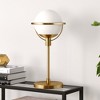 Hudson and Canal 21" Tall Globe and Stem Table Lamp with Glass Shade Brass/Clear: Metal Base, UL Listed, 60W Max - 3 of 4