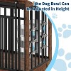55in Large Dog Crate Furniture, Heavy Duty Metal & Wood Dog Cage Table Kennel TV Stand with Sliding Door - 4 of 4