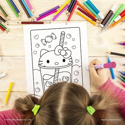 Hello Kitty Coloring Book with Stamper Markers