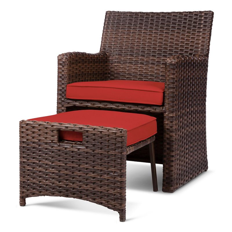 Halsted 5pc Wicker Small Space Patio Furniture Set - Threshold&#153;, 4 of 14