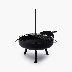 Barebones Black COWBOY FIRE PIT GRILL - 23" - 1 of 4