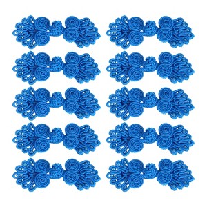 Unique Bargains Nylon Tang Suit Dress Sweater Handmade Sewing Fasteners Knot Closure Buttons 10 Sets - 1 of 4