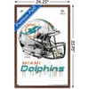 Trends International NFL Miami Dolphins - Drip Helmet 20 Framed Wall Poster Prints - 3 of 4