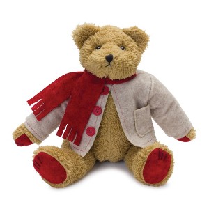 Vintage Teddy Bear with Coat and Scarf 14"H - 1 of 3
