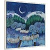 Amanti Art 22"x22" Winter Downland Sheep 2024 by Lisa Graa Jensen Framed Canvas Wall Art - 2 of 4