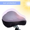 AMMER Waterproof Bike Seat Cover, Stretch Waterproof Bike Saddle Protector, Fits Most Bike Saddles (2-Pack), Black - 2 of 4